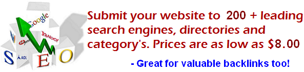 we will submit your site to great more traffic and backlinks
